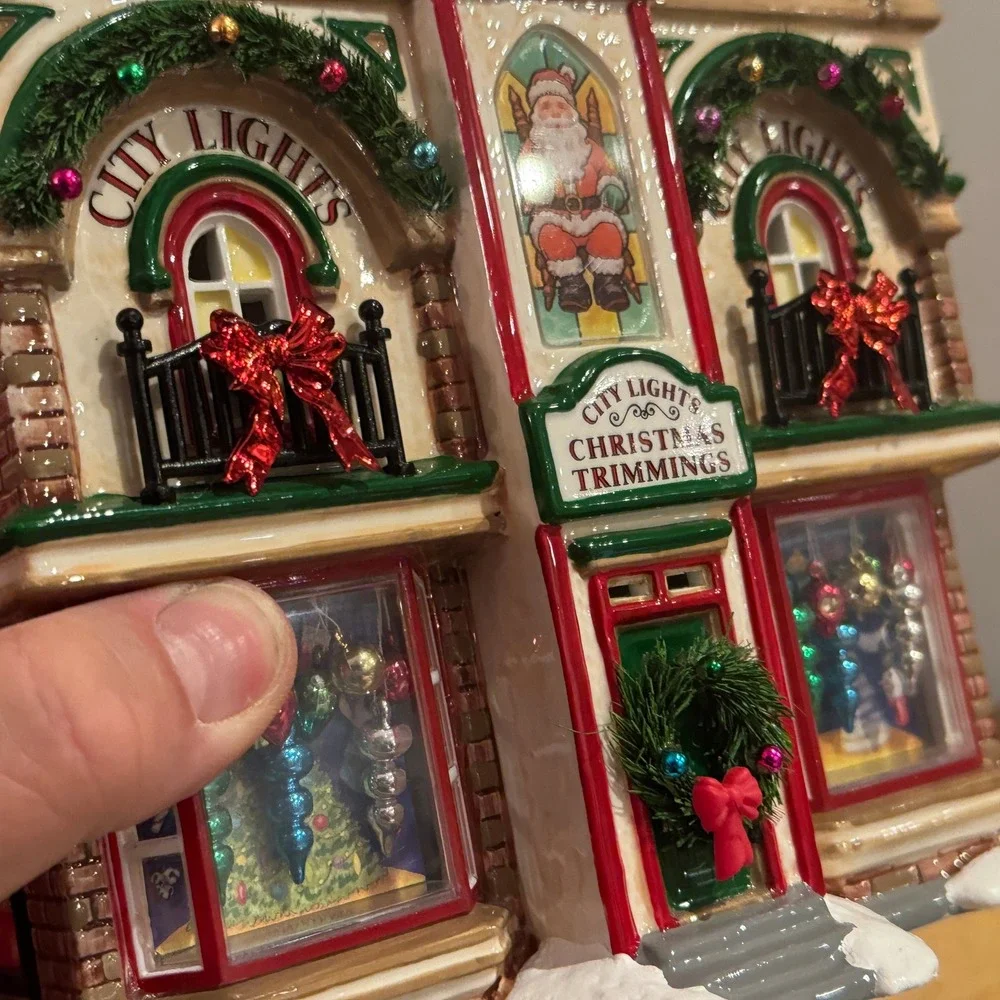 Department 56 Snow Village City Lights Christmas Trimmings 55348 Dept 56 Flaws